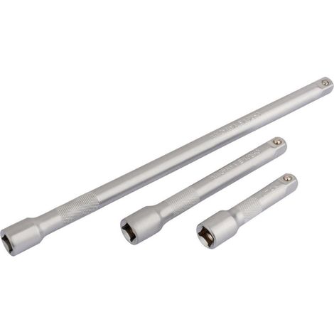 Set di 3 prolunghe da 3/8 di 75, 125 e 250 mm