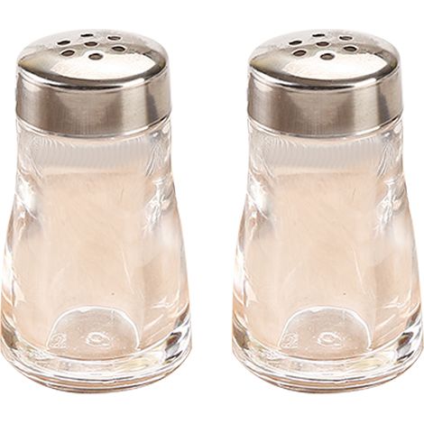 Salière Poivrière - Ensemble Rechargeable Transparent - Pour Cuisine et Table - 2 Pièces (1/5)