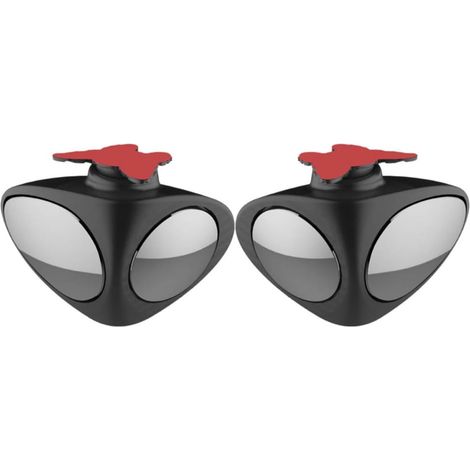 Rétroviseurs Grand Angle 360° Lot de 2 en Verre Noir Réglables, Conduite Sécurisée pour Voiture (1/5)