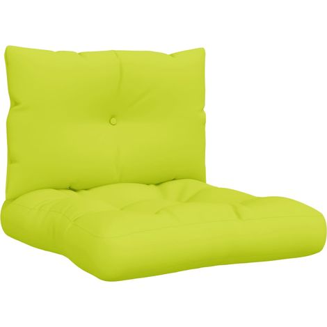 Maison Exclusive - Cuscini per Divani in Pallet 2 pz Verde Intenso in Tessuto
