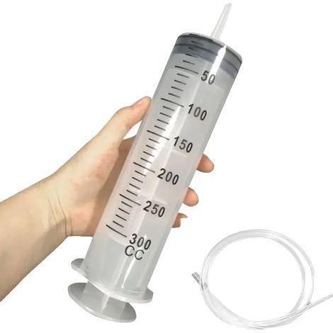 Großvolumenspritze, wiederverwendbare Pumpe, Hydroponik-Anwendung, 300ml mit 1.3m Schlauch (1/2)
