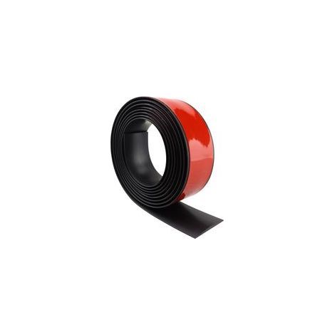 Seuil de porte adhesif PVC profil de transition barre de seuil de porte bande de transition de sol bande de recouvrement (2m×5cm, noir) (1/5)