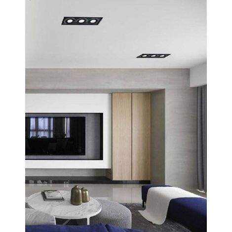 TrAdE Shop Traesio - Faretto Led Ar111 30watt Nero Luce Bianca Fredda Calda Naturale 2700lm Ar111-01n - -Bianco Naturale -