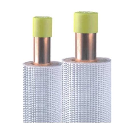 Couronne filmée cuivre liaison 3/8-5/8 PE blanc 20m – Diamètre 7-8mm – 20TISFT3858M1 – EID