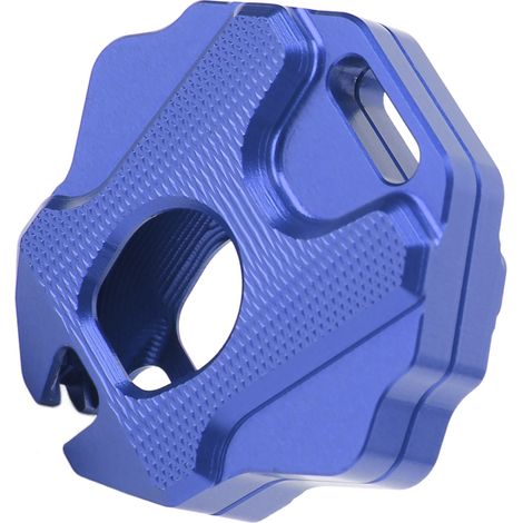 Clé moto Coque CNC Métal Solide Style Parfait Ajustement Remplacement pour CB650R CBR650R 2020+ (Bleu) (1/5)