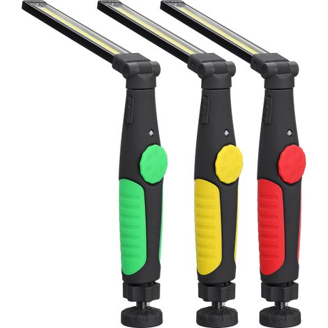 COB LED ispezione luce da lavoro Torcia elettrica ricaricabile pieghevole con cavo USB (1/5)