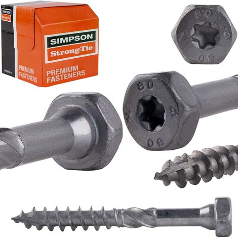 Schrauben für Holzverbindungen SSH 10,0 x 80 mm (1/5)