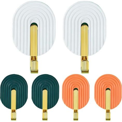Gancho Autoadhesivo - PET - Impermeable - Para Baño Cocina Oficina - 6 Unidades (1/5)