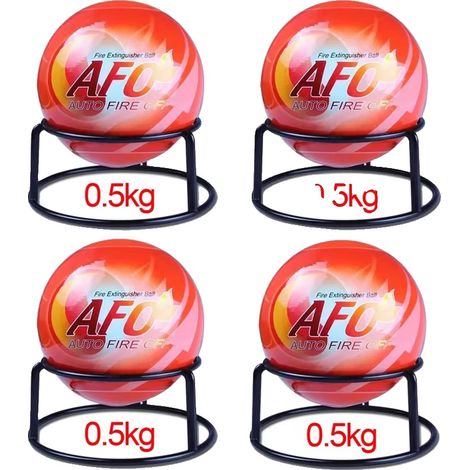Boule d'Extincteur, Diamètre de 11 cm, Poids de 0,5 kg, Activation Automatique à 70°C, Volume Efficace de 1,2 m³, Certifié CE FCC RoHS (1/5)