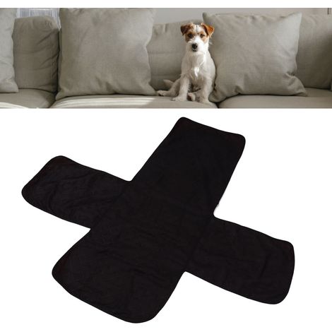 Housse de canapé inclinable imperméable lavable, anti‑griffures pour chiens et chats, 1 place, noir 170x170cm (1/5)