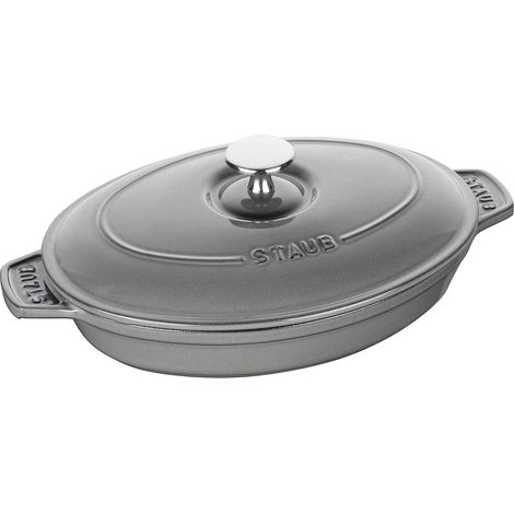 STAUB Piatto da Forno, Ghisa, Grigio, 23 cm (1/4)