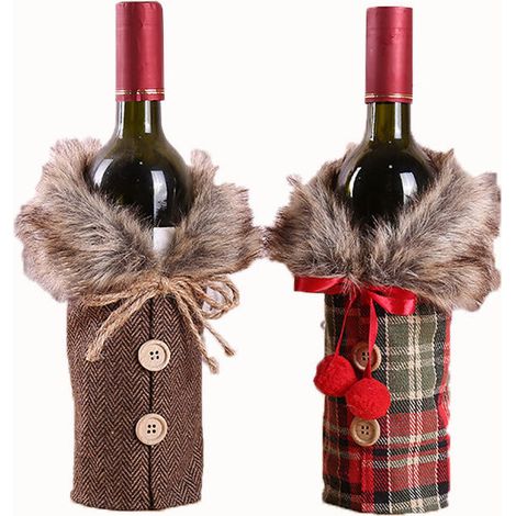 2 set Christmas set, Christmas set Woven Bottle, Christmas decoration Banquet Table (1/2)