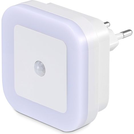 1pcs Veilleuse Lampe LED de 1W Automatique avec Capteur de Mouvement Physique PIR pour Chambre d’Enfant/Toilette/Entrée/Escalier/Couloir/Passage - Lumière Chaude (1/5)