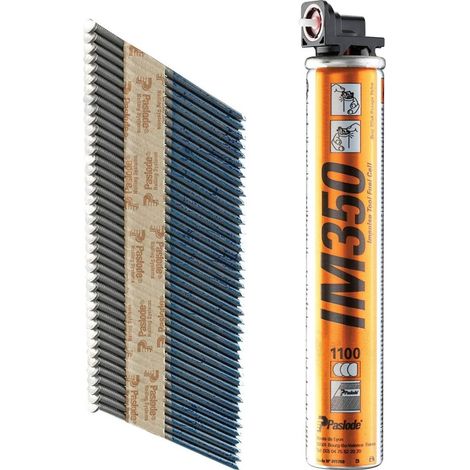 Paslode - clous bande papier 2,8x51 cranté galv+ d-tête +gaz im350