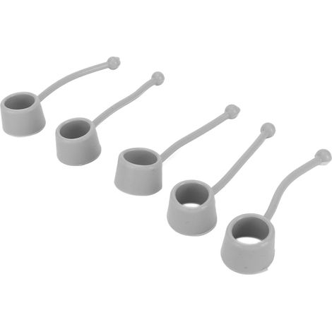 5 pcs embouts de renforcement de prise gris - extenseur de force de main 20LB, protecteurs de doigts en silicone pour entraînement de préhension (1/5)