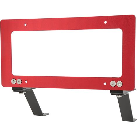 Support de plaque d'immatriculation avant en alliage d'aluminium, de remplacement pour Tesla Model Y 2017-2022, rouge (1/5)