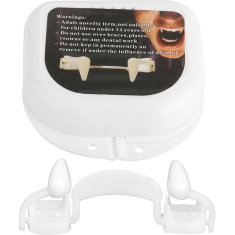 Canines rétractables fausses dents pour déguisement Halloween, accessoire cosplay décoration fête X2479