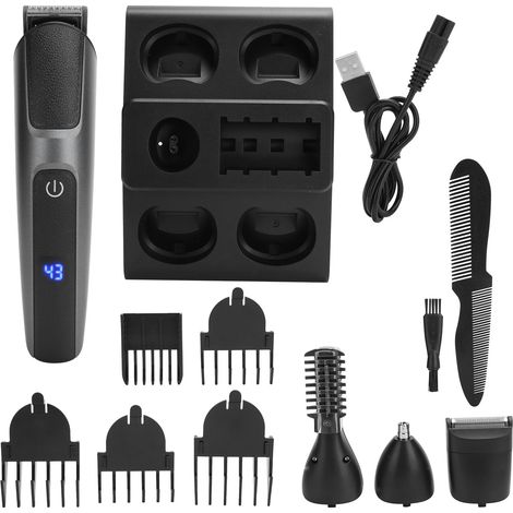 Tondeuse 5 en 1 Multifonction, Rechargeable, Étanche avec Tête Huilée pour Coiffure (1/5)