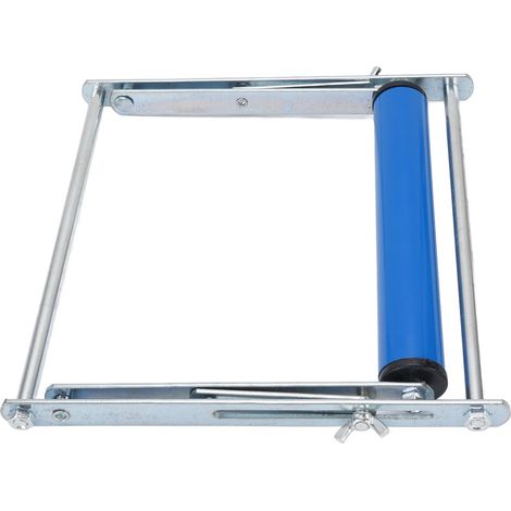 Support de scie à onglets en acier inoxydable, réglable en hauteur, portable, multifonctionnel, machine de coupe, structure de support bleue. (1/5)