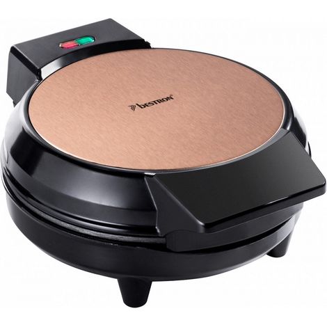 elegantes Kupferdesign - Waffeleisen mit kleinen Herzen - 700 W - AWM700CO - bestron