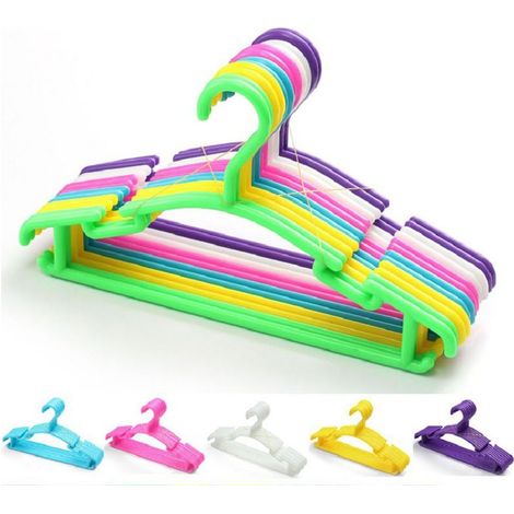Cintres en plastique pour vêtements d'enfants vêtements de bébé pour la chambre d'enfant et le placard Cintres durables (1/5)