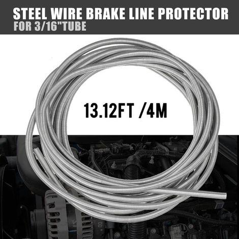 4 mètres de protection de ligne de frein en acier inoxydable pour tubes 3/16 (1/5)