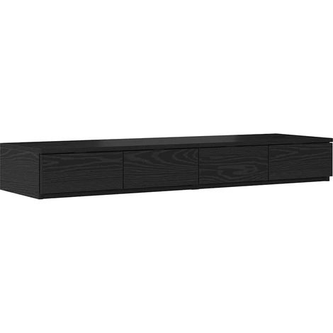 Maison Exclusive - Cajones de cama con cajón Roble Negro 120 x 36