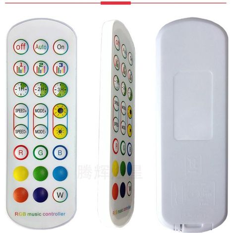 Questo telecomando a infrarossi ultrasottile a 24 tasti è adatto per ventilatori, luci e altri elettrodomestici.