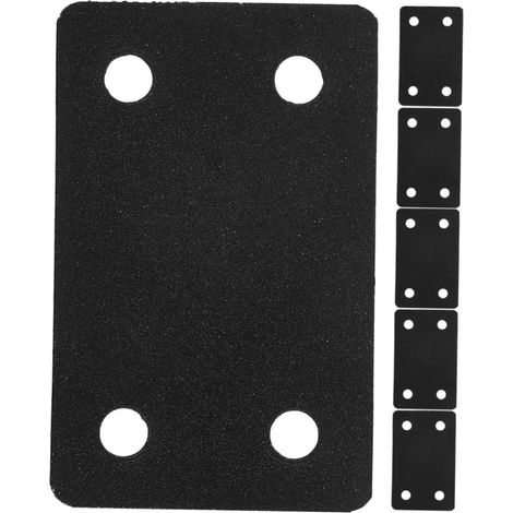 6 plaques de réparation inoxydables, éléments de fixation robustes pour supports droits de mobilier