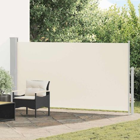 Auvent latéral rétractable de patio Store Banne Auvent de jardin 170x300 cm Crème 96549 (1/5)