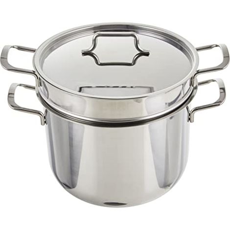 Excelsa Pastamica Pentola Cuoci Pasta (Adatta all'induzione), Capacità: 6 Litri, Acciaio Inox (1/4)