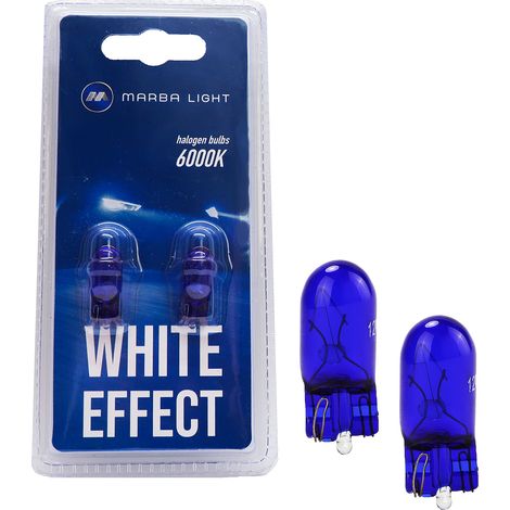 BOMBILLAS MARBA LIGHT EFECTO BLANCO W5W T10 12V (1/5)