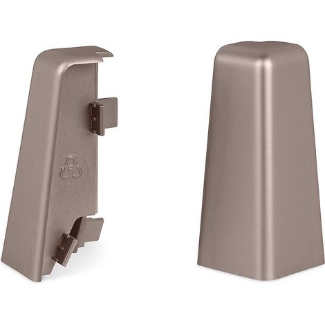 KGM Außenecken für Sockelleiste Mega anthrazit 20 x 58 mm