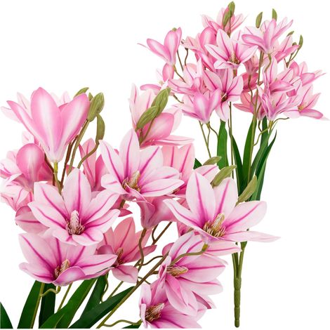CV34944-3 Künstliche Lilien, großer Strauß, Lilien, dekorative Zweige (1/5)