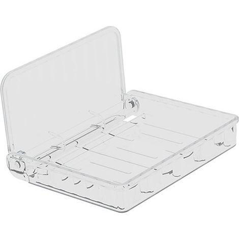 Faltbares Wandregal, transparent, kein Bohren erforderlich, hohe Tragkraft, robust, faltbares Wandregal fürs Badezimmer (1/5)