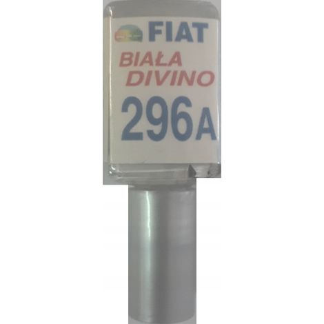 Fiat 296A blanc divino réparation de rayures peinture auto 10 ML arasystem (1/5)