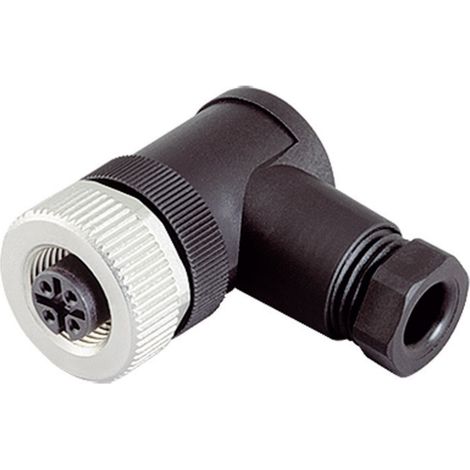 binder 99-0430-24-04 Sensor-/Aktor-Steckverbinder, unkonfektioniert M12 Buchse, gewinkelt Polzahl S