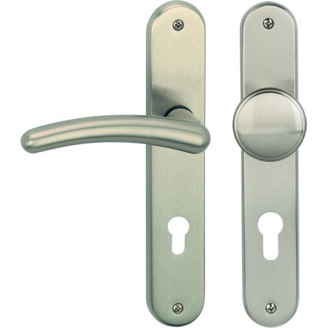 verrou laiton inox satiné pour wohnungseingangstüren pZ dIN gauche, de la r 32966093 poignée de porte