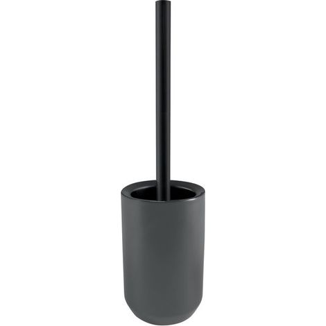 Brosse Wc avec support Céramique Jaro Gris & Noir Spirella (1/2)