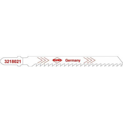 RUKO 5x Stichsägeblatt 8021 HSS weiß geschränkt geschärft - 3218021