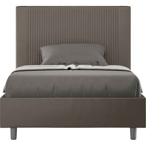Letto Matrimoniale Francese 140x210 cm Senza Rete Goya Cappuccino (1/5)