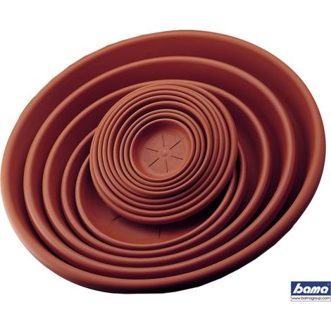 sottovaso rotondo d. 50 terracotta