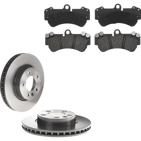 KIT FRENI ANTERIORI compatibile con PORSCHE CAYENNE (9PA) - DISCHI + PASTIGLIE OEM: P 85 069 / 17500 , 17501 /SOSTITUZIONE DIRETTA/BASSA POLVERE/SILENZIOSO (1/5)