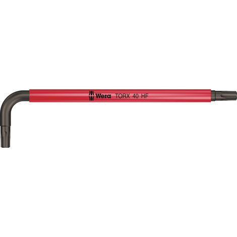 Cle male coudee WERA BlackLaser TORX T40 avec fonction de retenue (1/5)