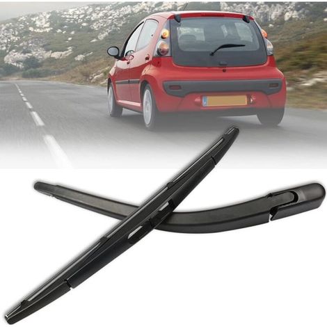 Essuie-glace arrière de rechange Balai Bras d'essuie-glace arrière + essuie-glace Raclette Set pour Peugeot 107, Citroën C1/Toyota Aygo (1/5)