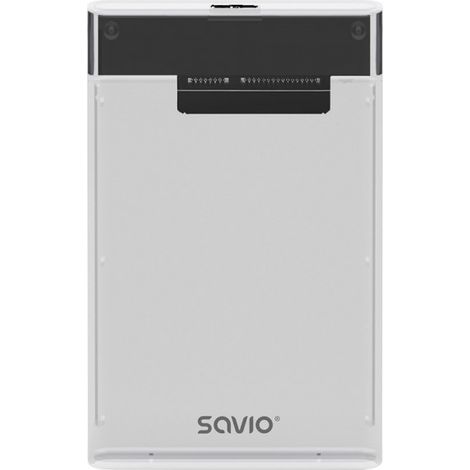 Savio 2.5" External HDD/SSD enclosure. USB 3.0. transparent. AK-66 (1/5)