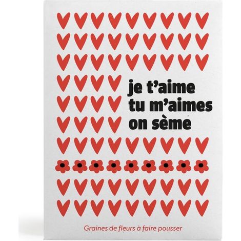 Sachet message - Je t'aime Tu m'aimes on sème