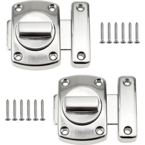 2 boulons porte antivol alliage zinc, verrou rotatif (1/5)