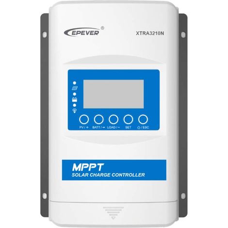 EPEVER MPPT XTRA-N XTRA3210N - Regolatore di carica solare, corrente di carica 30 A, 12/24 VDC, PV 100 V, display XDS2 (1/4)