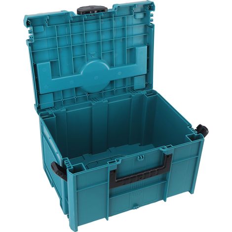 Boîte de rangement pour pièces de quincaillerie, plateau portable, organisateur d'outils, boîte à outils empilable à double poignée pour garage à domicile (1/5)